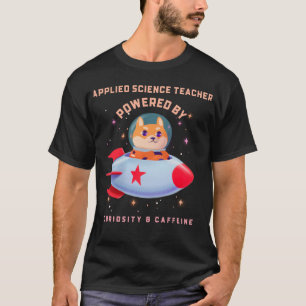 Camiseta Professor de Ciências Motivado pela Curiosidade e