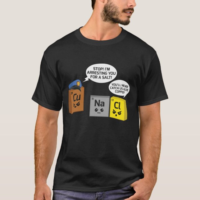 Camiseta Professor de Ciências Químicas Aluno de Química Pe (Frente)