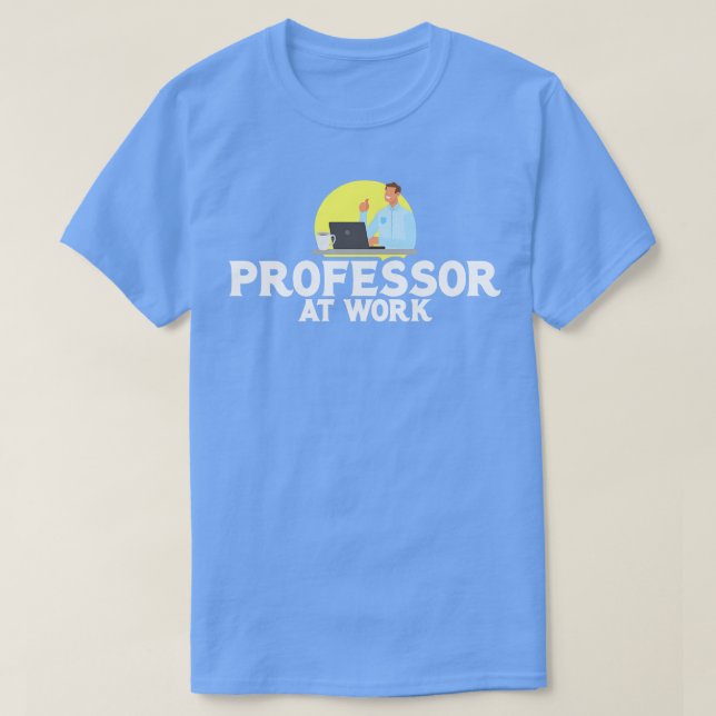 Camiseta Professor de Classe Online no Trabalho (Frente do Design)