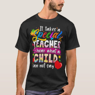Camiseta Professor de Consciência Autista É preciso um Ensi