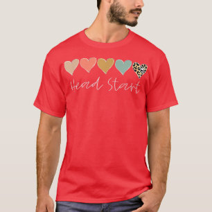 Camiseta Professor de Corações-Leopardo Aluno, Cabeça De Vo