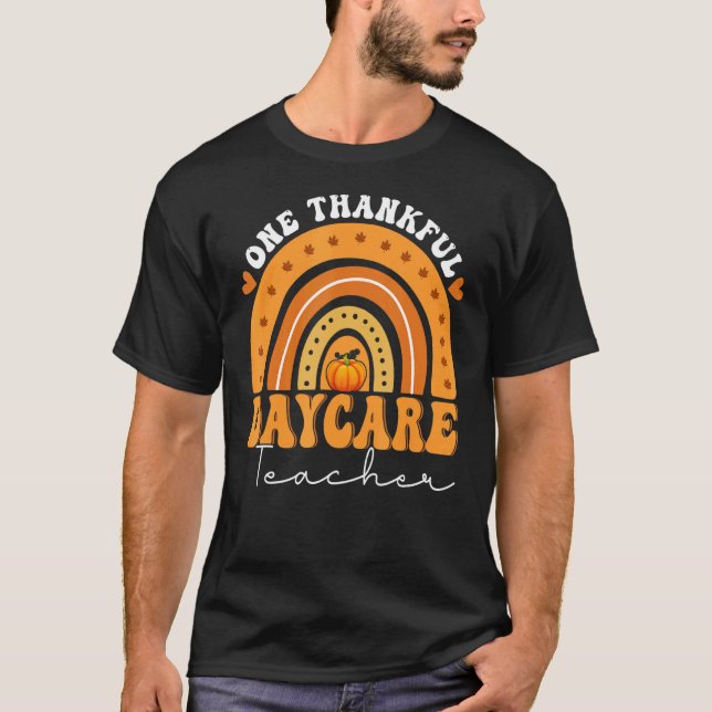 Camiseta Professor de creche Autumn Rainbow Teache (Frente)