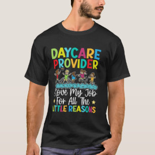 Camiseta Professor de Creche Prestador de Cuidados de Crech