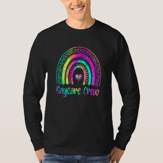Camiseta Professor de Creche Tie Dye Arco-íris Provedor de  (Frente)