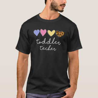 Camiseta Professor de Criança Leopardo Pré-escolar Equipe V