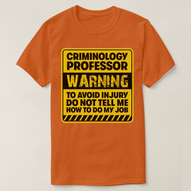 Camiseta Professor de Criminologia2 (Frente do Design)