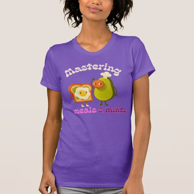 Camiseta Professor de Culinária Mastering Meals & Minds  (Frente)