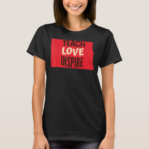 Camiseta Professor de Dakota do Norte, Love, Inspire