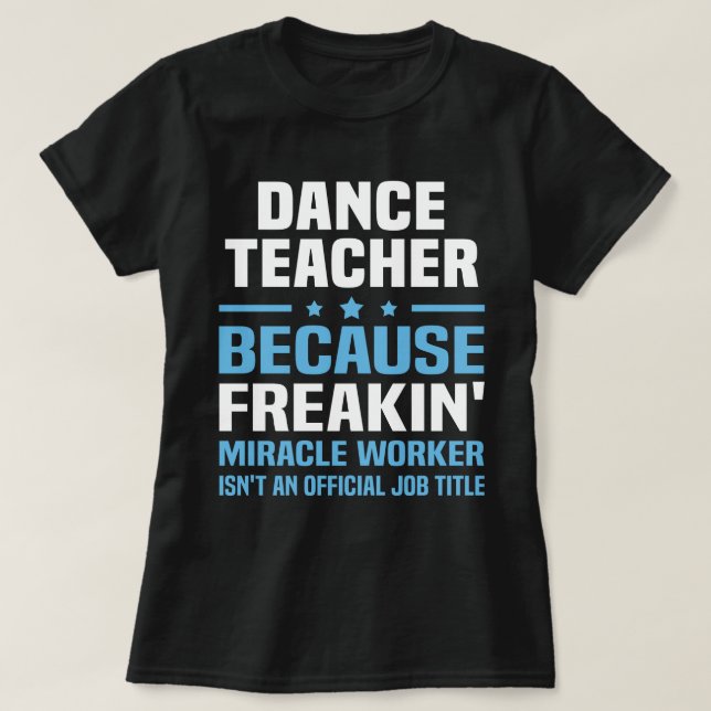 Camiseta Professor de dança (Frente do Design)