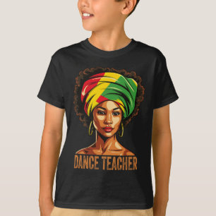 Camiseta Professor de Dança Afro Americano Negro História