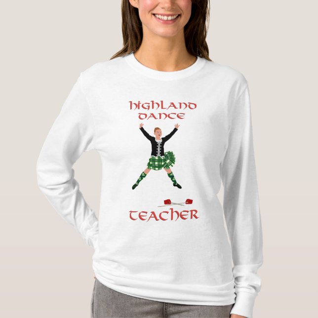 Camiseta Professor de Dança das Terras Altas Escocesas (Frente)