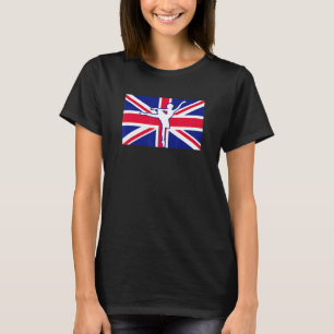 Camiseta Professor de Dança de Ballet Reino Unido Bandeira