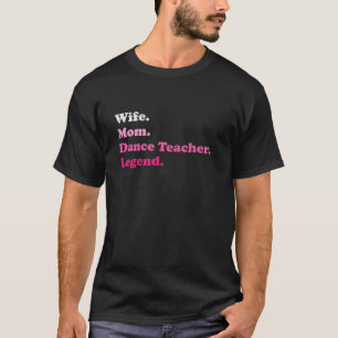 Camiseta Professor de dança ou Instrutor de dança para a Mã