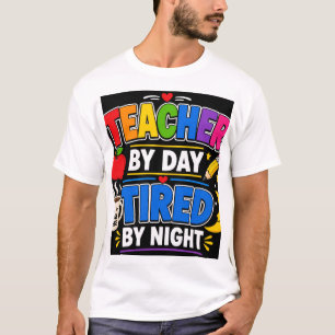 Camiseta Professor de Dia Cansado à Noite
