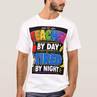 Camiseta Professor de Dia Cansado à Noite