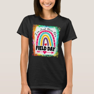 Camiseta Professor de Dia de Campo Rainbow Estou aqui para