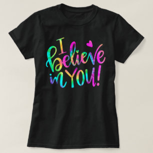 Camiseta Professor De Dia De Teste Eu Acredito Em Testar Ti
