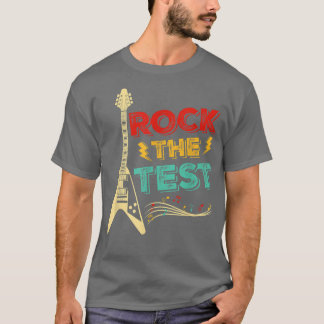 Camiseta Professor de Dia de Teste Rock The Test Guitar Tea