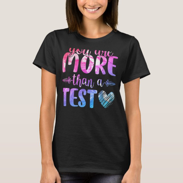Camiseta Professor De Dia De Teste Você É Mais Do Que Uma P (Frente)
