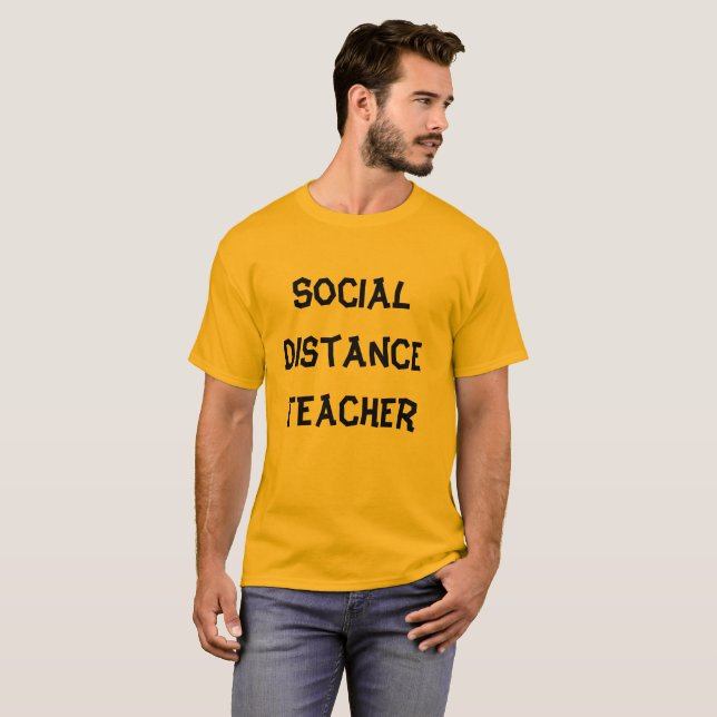 Camiseta Professor de Distância Social (Frente Completa)