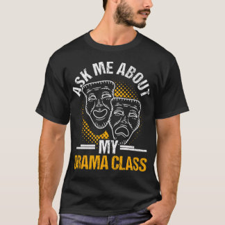 Camiseta Professor de Drama Design de Atuação Teatral Dive