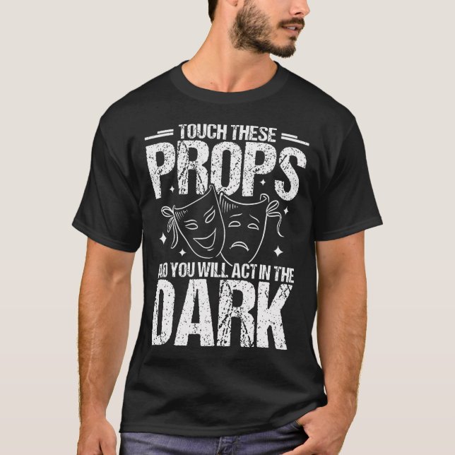 Camiseta Professor de Drama  Design de Atuação Teatral Dive (Frente)