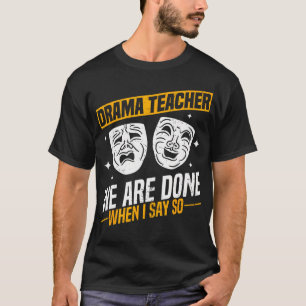Camiseta Professor de Drama Design de Atuação Teatral Diver