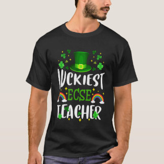 Camiseta Professor de ECSE mais sortudo no Dia de São Patrí