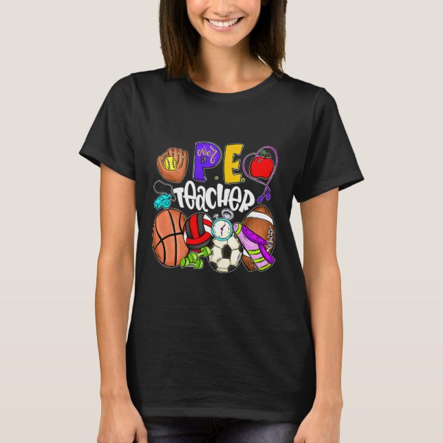 Camiseta Professor de Ed. Física Diversão Professor de Educ (Frente)