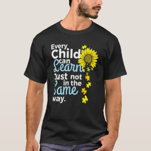 Camiseta Professor de Educação Especial Autismo Girassol