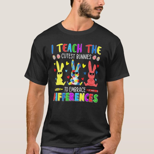 Camiseta Professor de Educação Especial Conscientização do  (Frente)