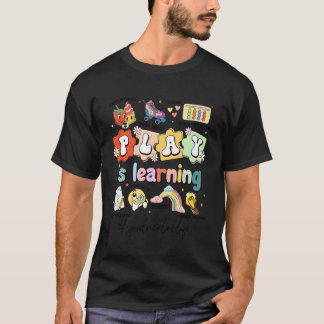 Camiseta Professor de Educação Especial Cute Play is Learni