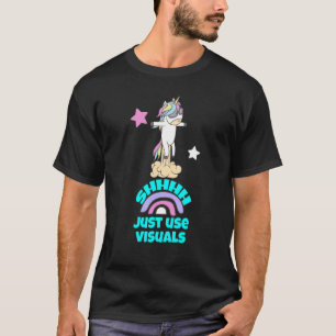 Camiseta Professor de Educação Especial Shhh Basta Usar Vi