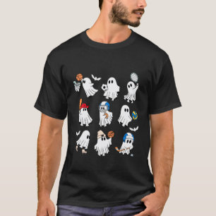 Camiseta Professor de Educação Física de Halloween Fantasma