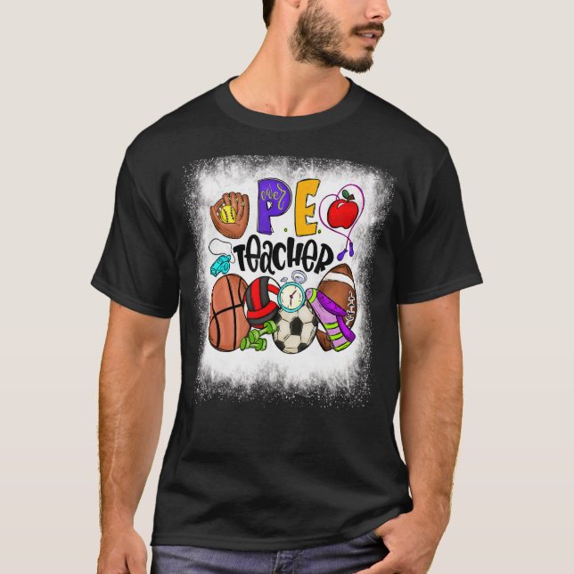 Camiseta Professor de Educação Física de Pe Ensino Sangrado (Frente)