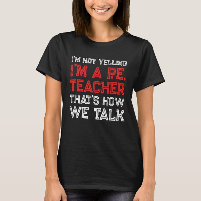 Camiseta Professor de Educação Física do PE Talk 2 (Frente)