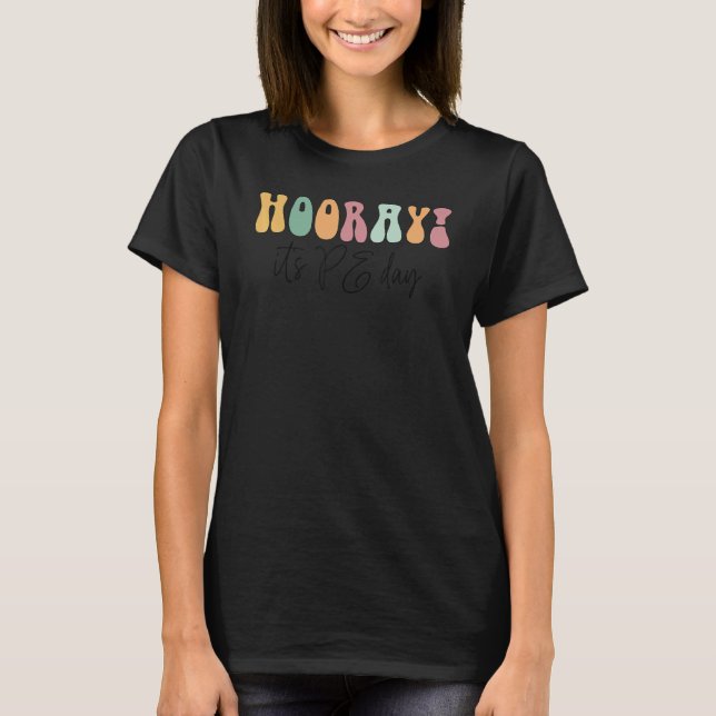 Camiseta Professor de Educação Física Eba É Dia de Educação (Frente)