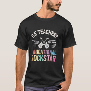 CAMISETA PROFESSOR DE EDUCAÇÃO FÍSICA FOFO EDUCACIONAL ROCK
