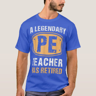 Camiseta Professor de educação física, legendário, aposento