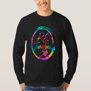 Camiseta Professor de Educação Física Tie Dye Esquadra de E