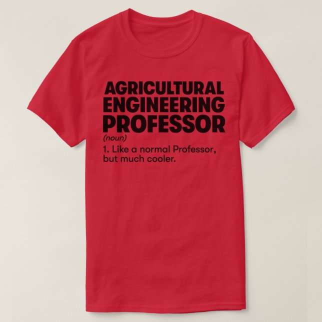 Camiseta Professor de Engenharia Agrícola (Frente do Design)