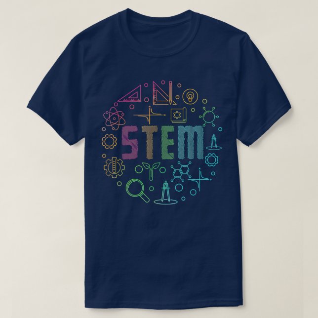 Camiseta Professor de Engenharia de Matemática da STEM Scie (Frente do Design)