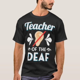 Camiseta Professor de Ensino dos DEAF Professores Presentes
