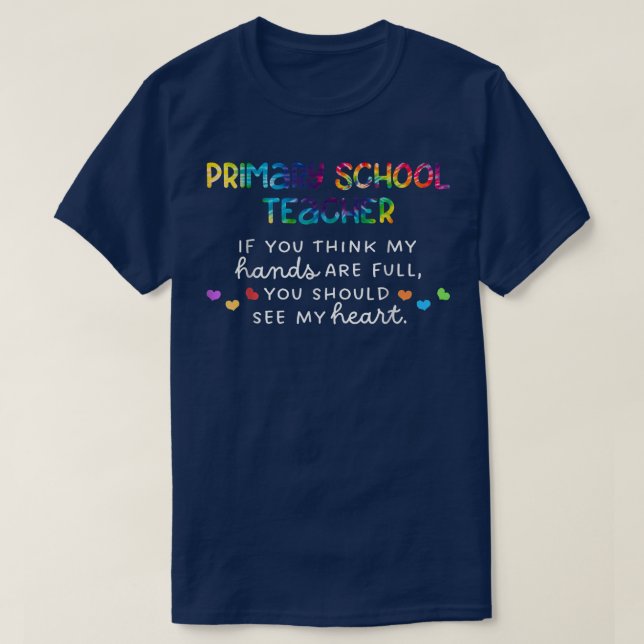 Camiseta Professor De Ensino Primário, Se Acha Que Minhas M (Frente do Design)