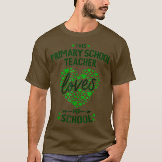 Camiseta Professor De Ensino Primário Sortudo Em Ser Rua De