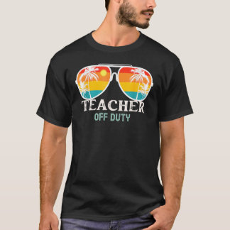 Camiseta Professor de escola descartada óculos de sol praia