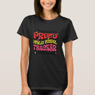Camiseta Professor de Escola Pública Orgulhoso e Groovy Ver