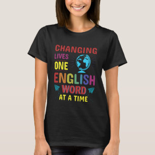 Camiseta Professor de ESL Professor Multilíngue Professor d