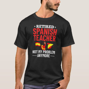 Camiseta Professor de Espanhol Bandeira da Espanha Lição de