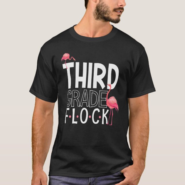 Camiseta Professor de Esquadra Flamingo, Rosa-Flamingo, do  (Frente)